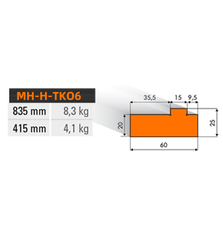 折彎機模具-導軌MH230310DG04