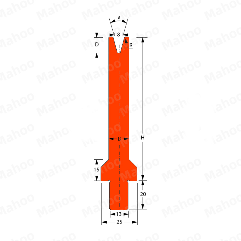 百超折彎機模具MH-V8SC 30°H100.02