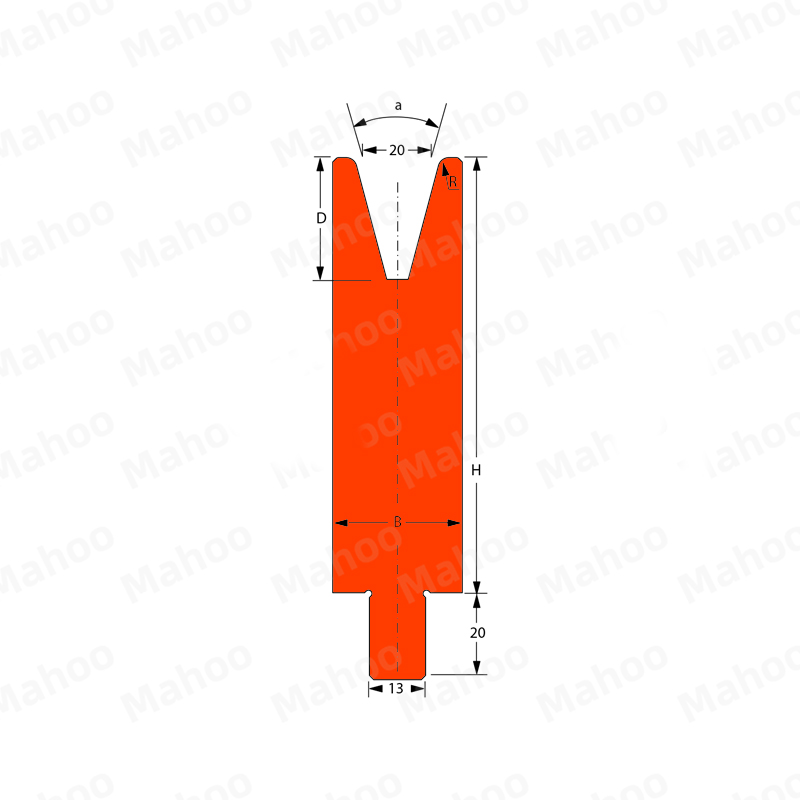 百超折彎機模具MH-V20C 30°H100.02