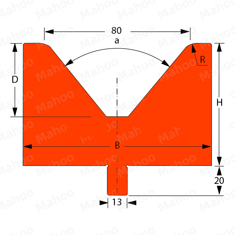 百超折彎機模具MH-V80C 80°H65.02