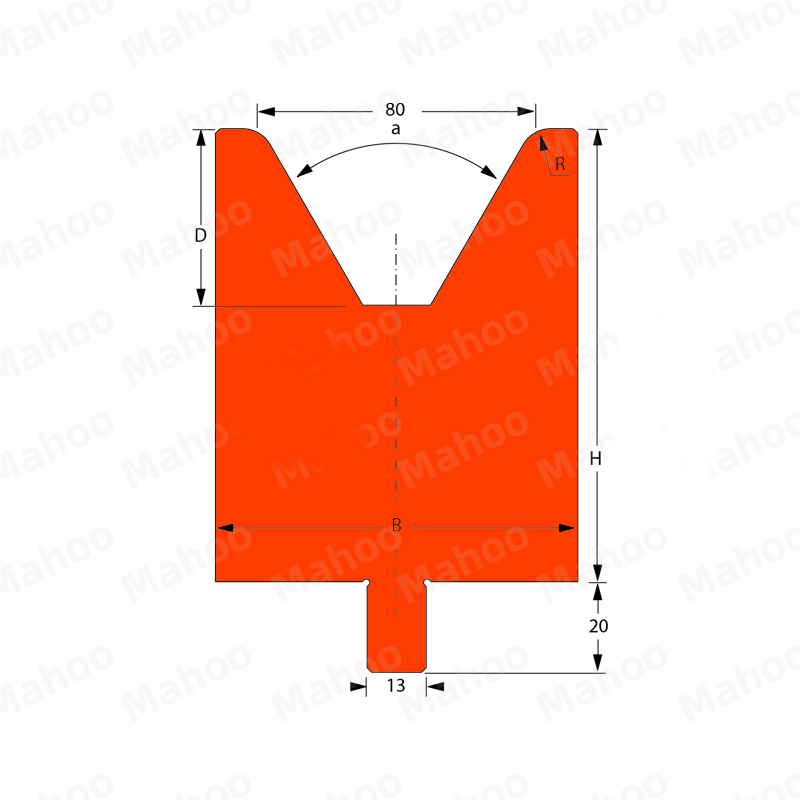 百超折彎機模具MH-V80C 80°H100.02